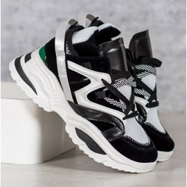 Adidași la modă VICES alb negru multicolor 2
