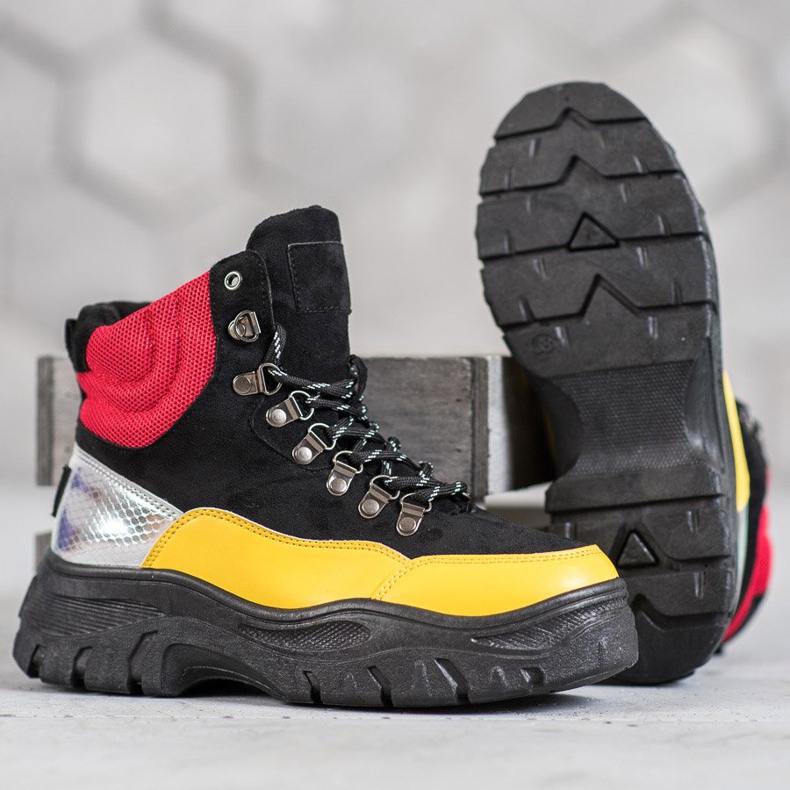 Cizme VICES cu șiret multicolor 1