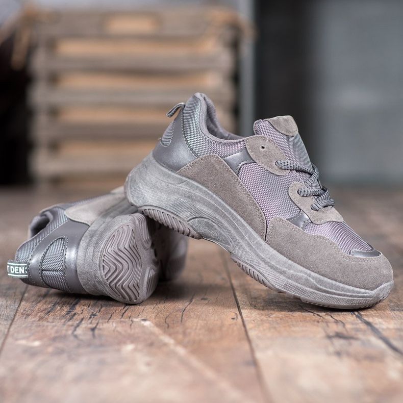 SHELOVET Pantofi sport gri 1