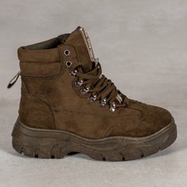 Ghete pe platforma VICES multicolor verde 1