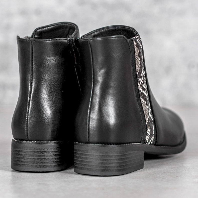 Filippo Cizme la modă cu șarpe negru 2