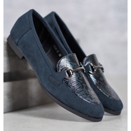 Mocasini Snakes Print VICES albastru 2