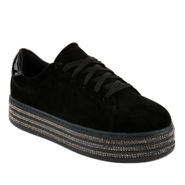 Adidași negri decorați cu femei G280 negru 1