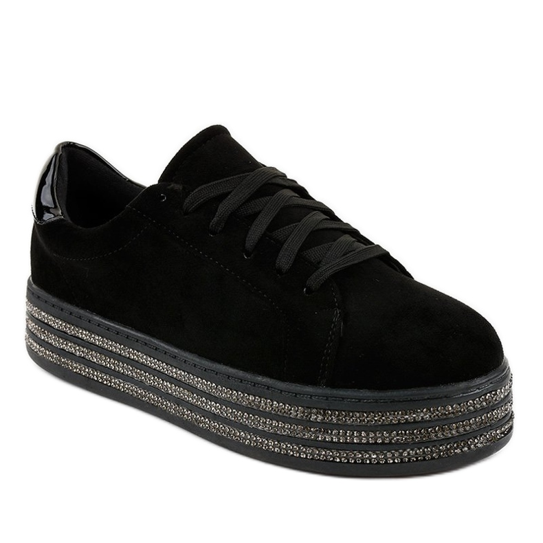 Adidași negri decorați cu femei G280 negru 1