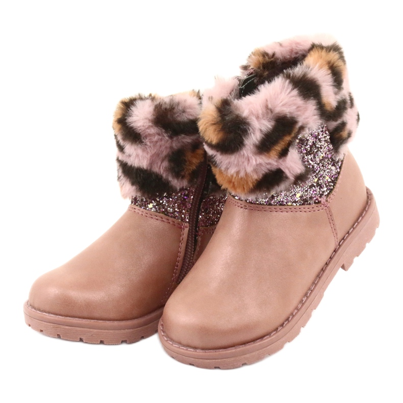 American Club Fete în imprimare leopard GC45 Pink Leopard Print roz 3