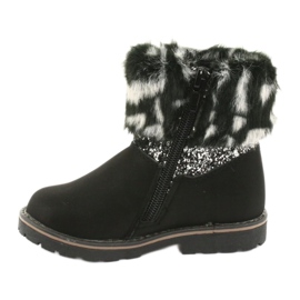 American Club Cizme negre americane pentru fete GC45 negru gri 2