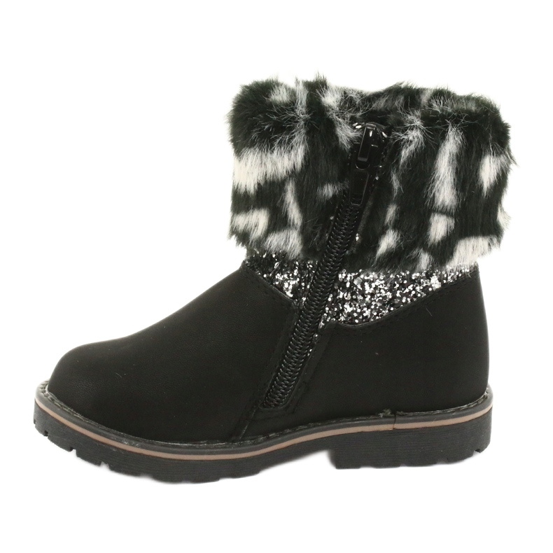 American Club Cizme negre americane pentru fete GC45 negru gri 2