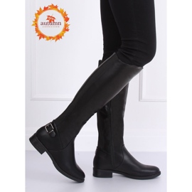 Cizme negre, cizme negre B-321 Negru 1 Cizme negre, cizme negre B-321 Negru 1