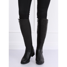 Cizme negre, cizme negre B-321 Negru 2 Cizme negre, cizme negre B-321 Negru 2