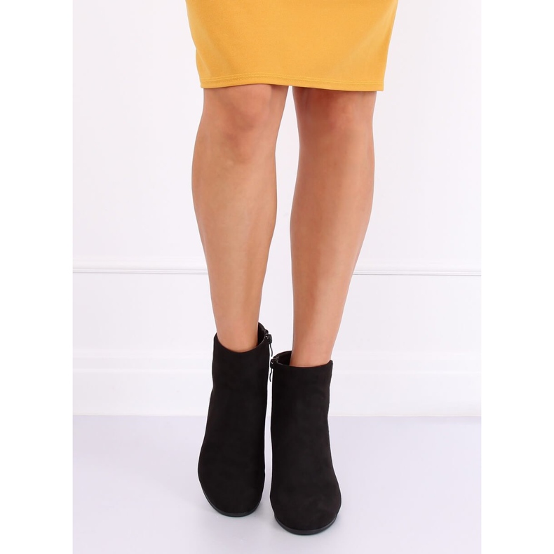 Cizme negre cu toc înalt G-7656 Negru 1