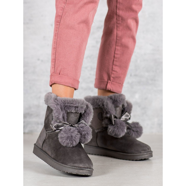 La modă Mukluki gri 1 La modă Mukluki gri 1