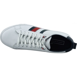 Încălțăminte Tommy Hilfiger Flag Detail Sneaker din piele M FM0FM02576-YBR alb 2