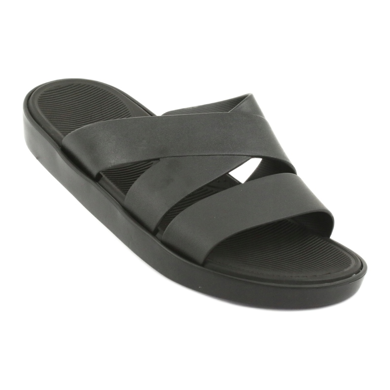 Papuci negri cu platformă Atletico 185 negru 1