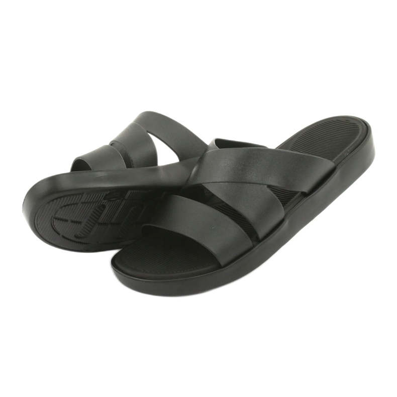 Papuci negri cu platformă Atletico 185 negru 4