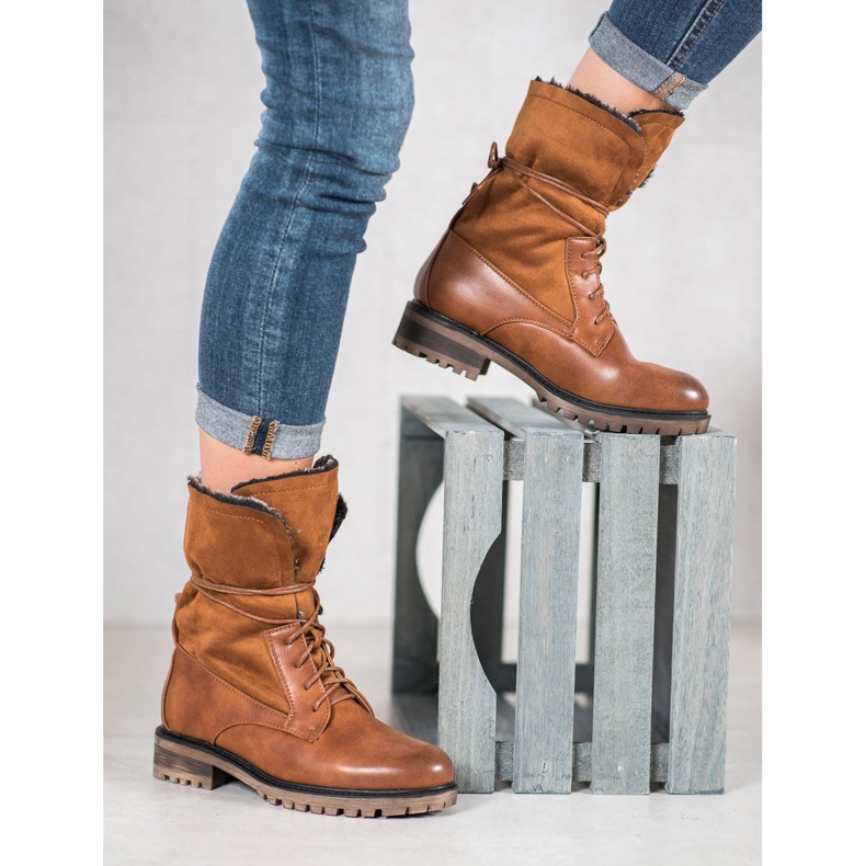 Seastar Cizme cu coadă îndoită maro 1