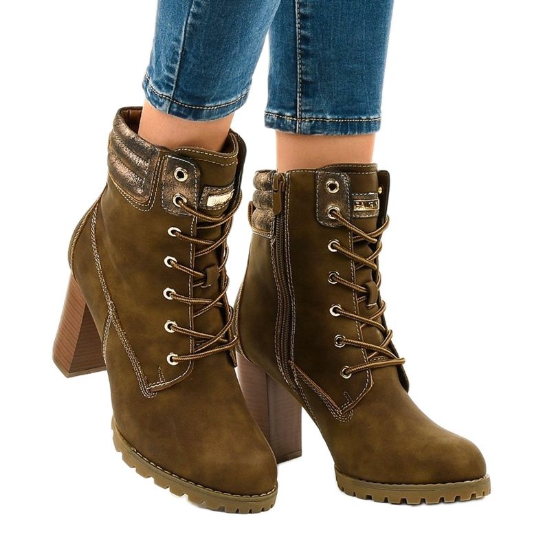 Cizme înalte verzi pe postul 878-GA verde 1