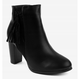 Ghete negre cu franjuri F880 negru 1
