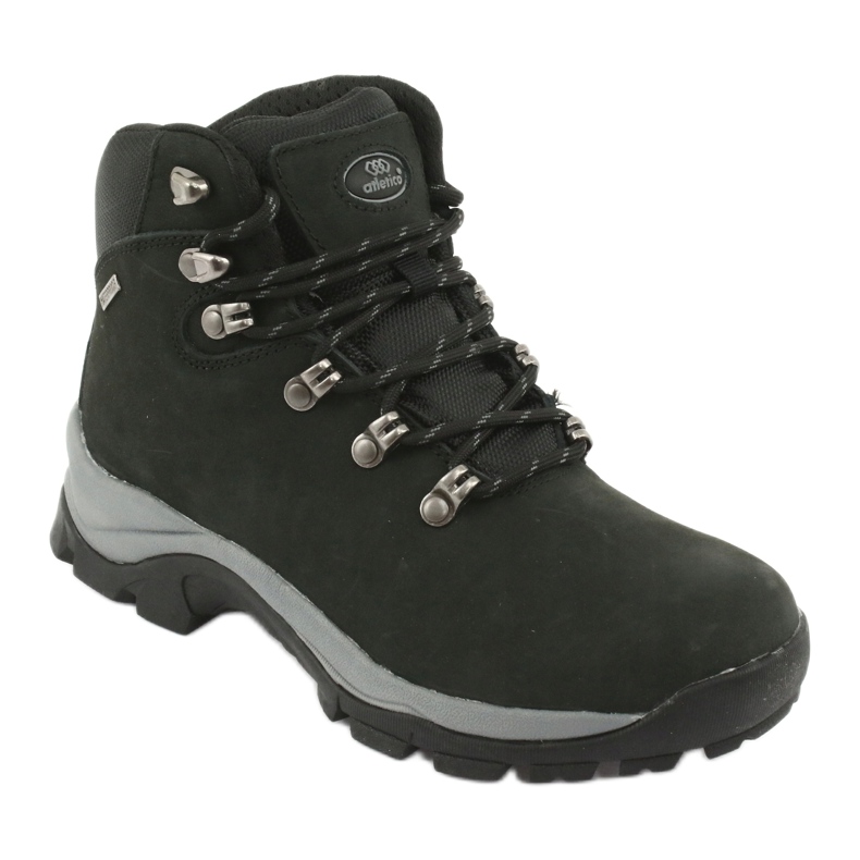 Pantofi negri Atletico 57089 legați negru 1