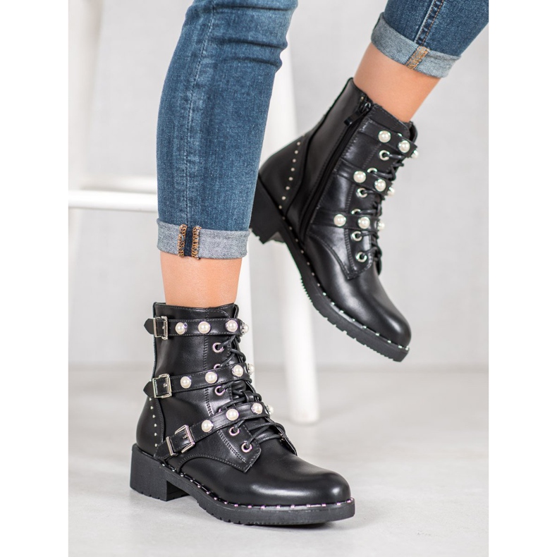 Seastar Muncitori Cu Perle negru 2