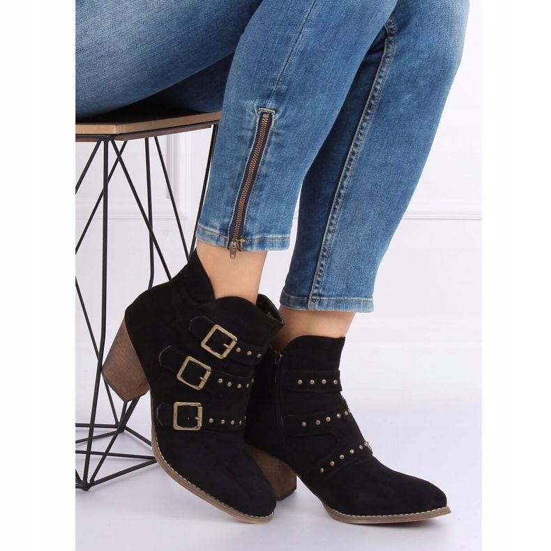 Cizme de cowboy negre L88-162 Negre negru 1 Cizme de cowboy negre L88-162 Negre negru 1