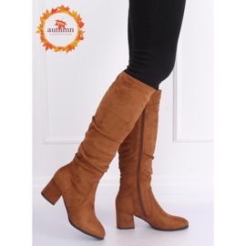 Cizme cu toc camel 280 Camel maro 1