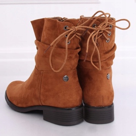 Cizme plate de cămilă pentru femei B-09 Camel maro 1