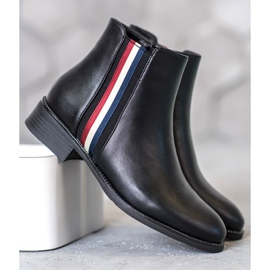 Filippo Cizme cu centură decorativă negru 1