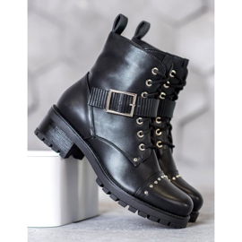 Seastar Muncitori cu cataramă decorativă negru 2