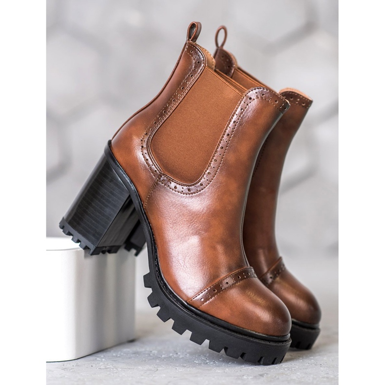 Seastar Cizme de alunecare pe platformă maro 1