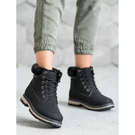 SHELOVET Cizme de drumeție cu blană negru 1