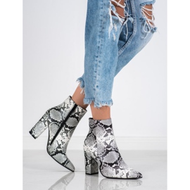 Seastar Snake Print Boot alb negru multicolor 2