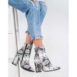 Seastar Snake Print Boot alb negru multicolor 1