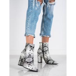 Seastar Snake Print Boot alb negru multicolor 3