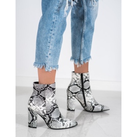 Seastar Snake Print Boot alb negru multicolor 4