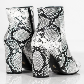Seastar Snake Print Boot alb negru multicolor 5