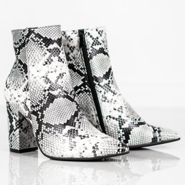 Seastar Snake Print Boot alb negru multicolor 6