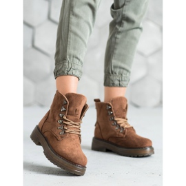 SHELOVET Trappers cu șiret maro 2