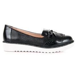 Mocasini pe platforma VICES negru 3