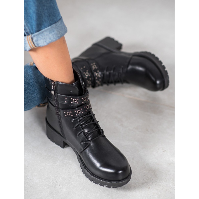 SHELOVET Muncitori dantelați negru 1