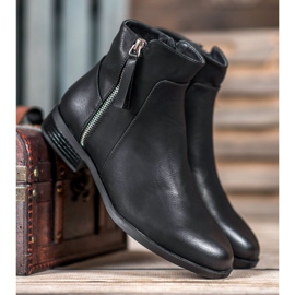 SDS Ghete negre cu fermoar negru 1