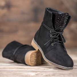 Cizme Cu Cristale negru 1