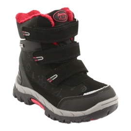 Ghete softshell Black American Club HL20 cu membrană negru roșu 1
