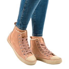 Adidași cu izolație roz T-040 negru 1