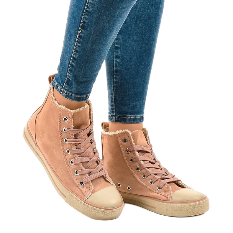 Adidași cu izolație roz T-040 negru 1