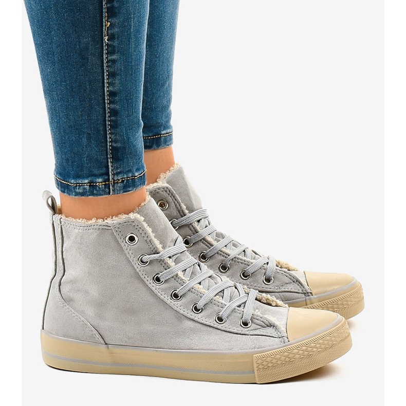 Adidași cu izolație gri T-040 2