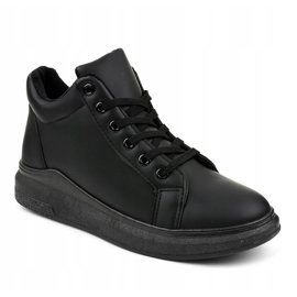 Adidași negri izolați TL133-1 negru 1