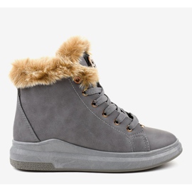 Adidași gri calzi TL135-3 2