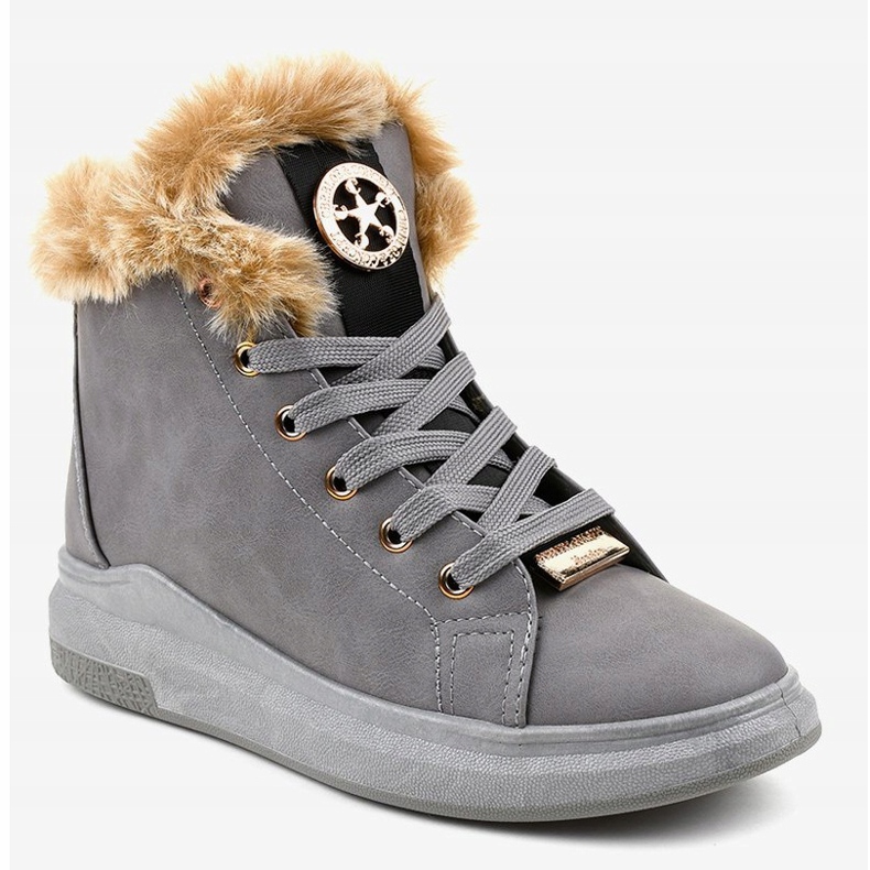 Adidași gri calzi TL135-3 1