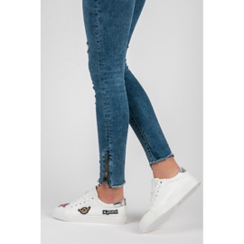 Seastar Adidași de armată cu patch-uri alb 1