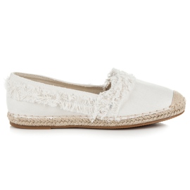 Vices Espadrile Albe Cu Franjuri 2